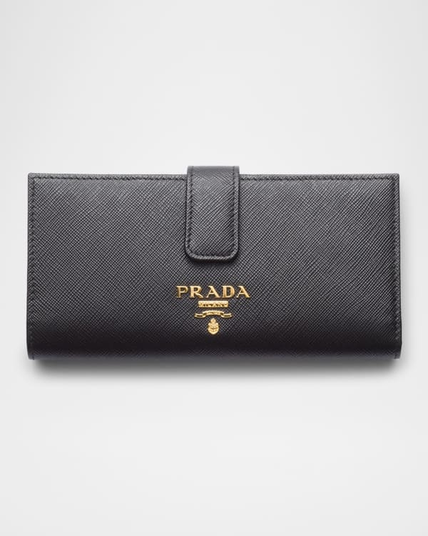 Prada Small Saffiano Leather Trifold Wallet | Neiman Marcus