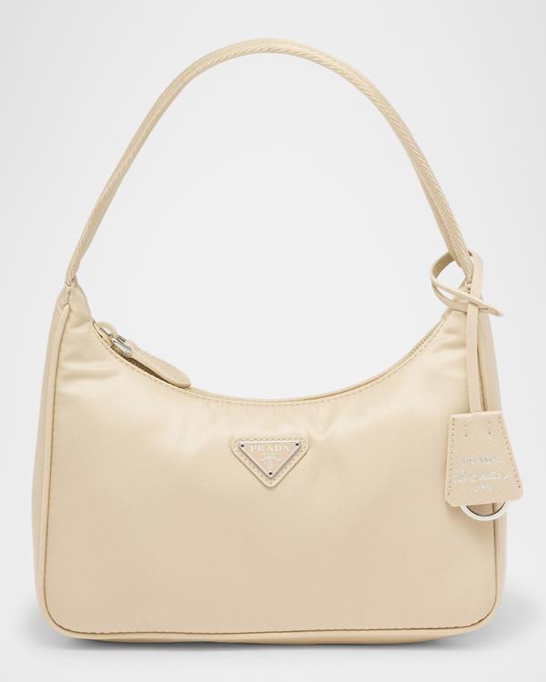 Prada Soft Sound Medium Suede Shoulder Bag | Neiman Marcus