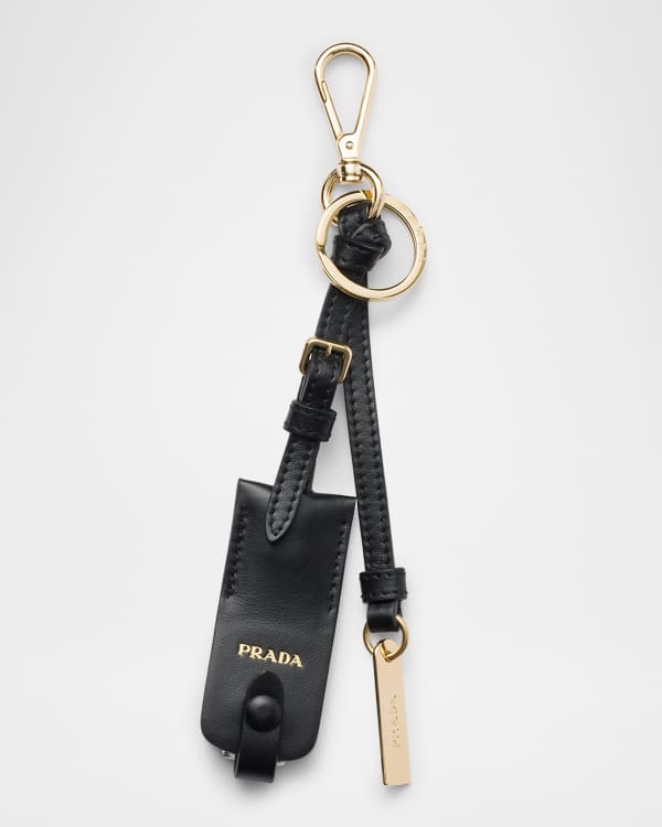 Prada Teddy Bear Bag Charm with Metal Ring | Neiman Marcus