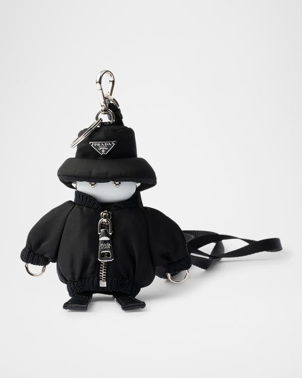 Prada Soft Robot Corduroy Bag Charm | Neiman Marcus
