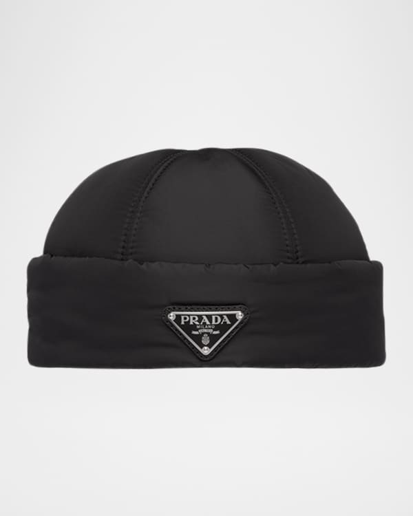 Helmut Lang Men's Wool Logo Beanie Hat | Neiman Marcus