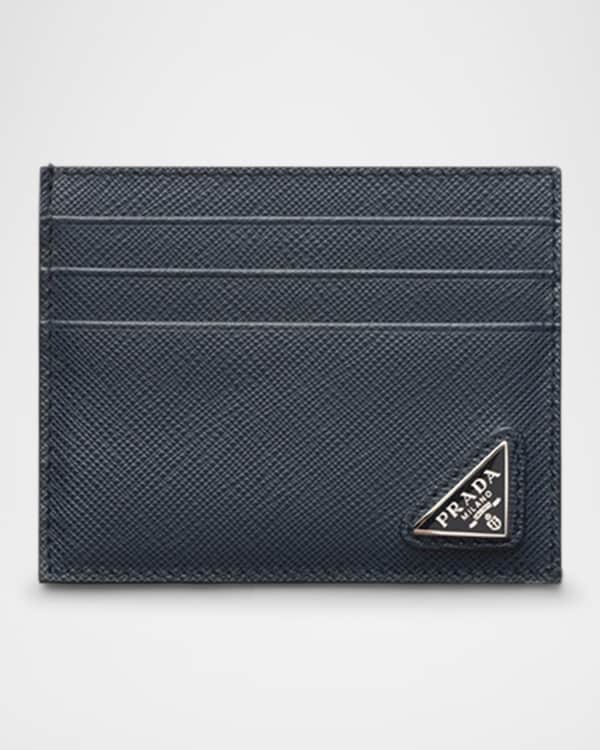 Saint Laurent Men's Patent Leather Card Holder | Neiman Marcus