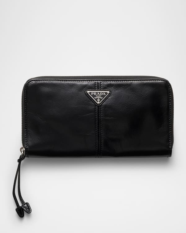 Prada Men's Saffiano Metal Billfold Wallet with ID Window | Neiman