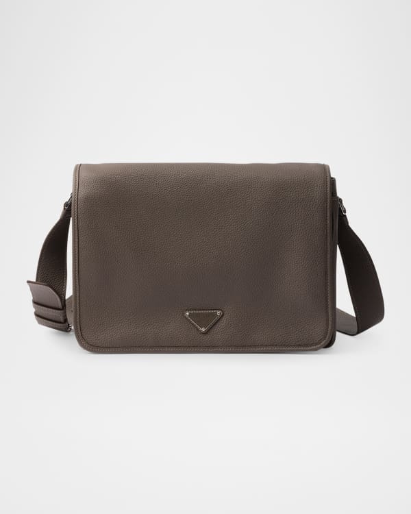Saint Laurent Men's City Mini Crossbody Bag in Nylon