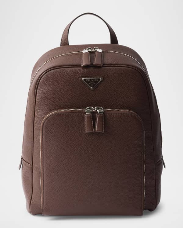 Brunello Cucinelli Men's Leather Backpack | Neiman Marcus