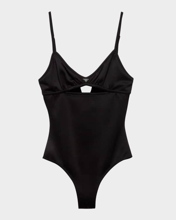 Burberry Check One-Piece Swimsuit | Neiman Marcus