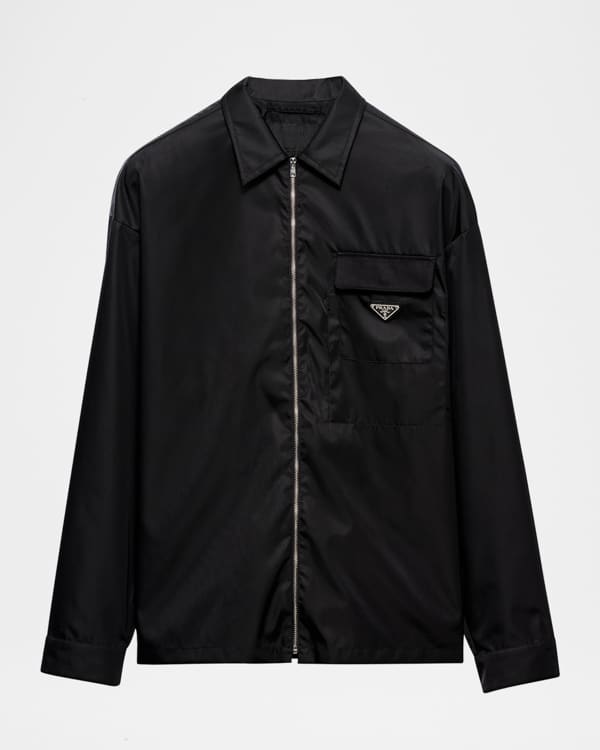 Prada Re-Nylon Hooded Blouson Jacket | Neiman Marcus