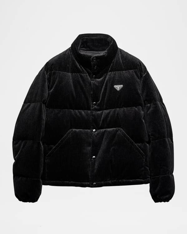 Simone Rocha Men's Puff-Sleeve Jacket with Flower | Neiman