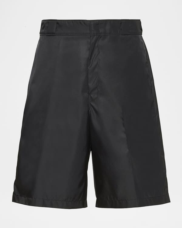 Valentino Garavani Men's Washed Silk Taffeta Shorts | Neiman