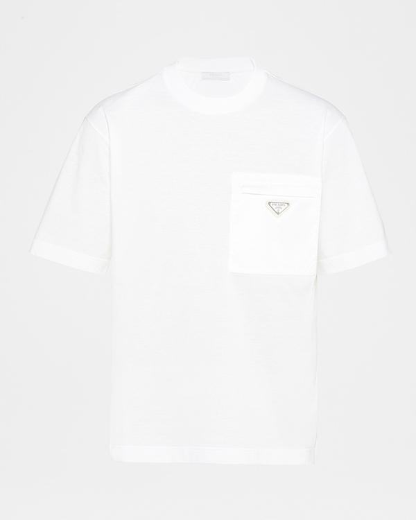 Prada Men's Technical Cotton Zip-Up Shirt | Neiman Marcus