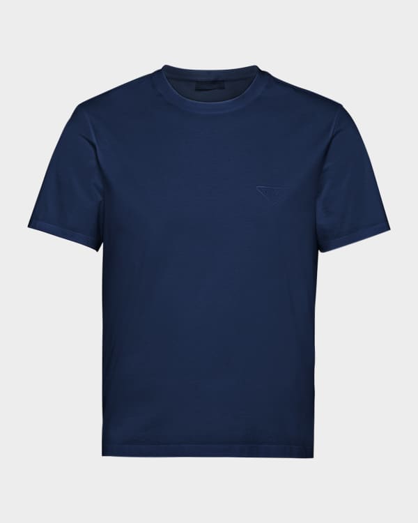 Prada Men's Jersey Logo T-Shirt | Neiman Marcus
