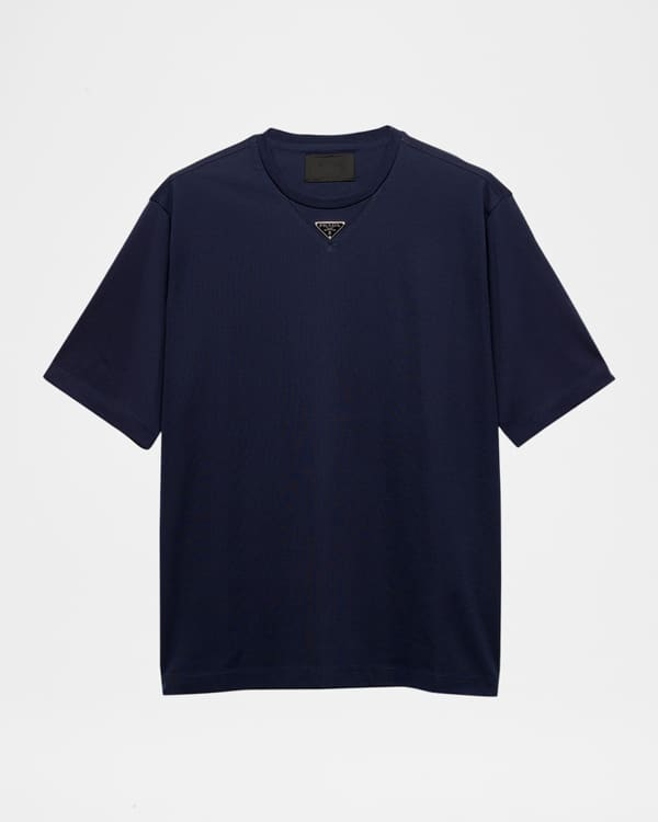 Isaia Men's Silk-Blend Pocket T-Shirt | Neiman Marcus