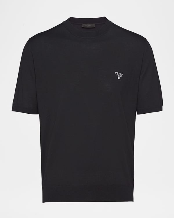 Tシャツ・カットソー ISAIA TSHIRT (49753) Isaia Men's Silk-Blend Pocket T-Shirt | Neiman Marcus