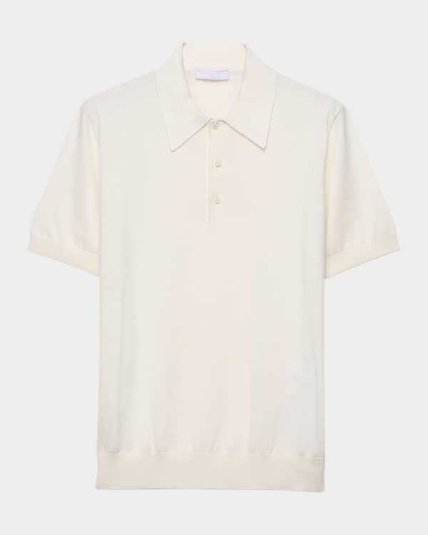 Prada Men's Knit Polo Shirt | Neiman Marcus