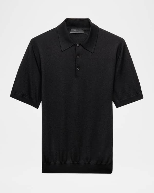 Givenchy Men's Classic-Fit Logo Zip Polo Shirt | Neiman Marcus