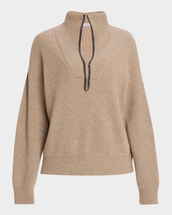 Floral V-Neck Mohair Cardigan