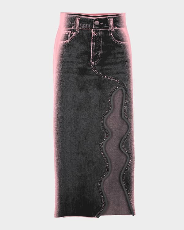 スカート Rabanne Maxi Skirt With Front Drape Rabanne Maxi Skirt With Front Drape In Black | ModeSens