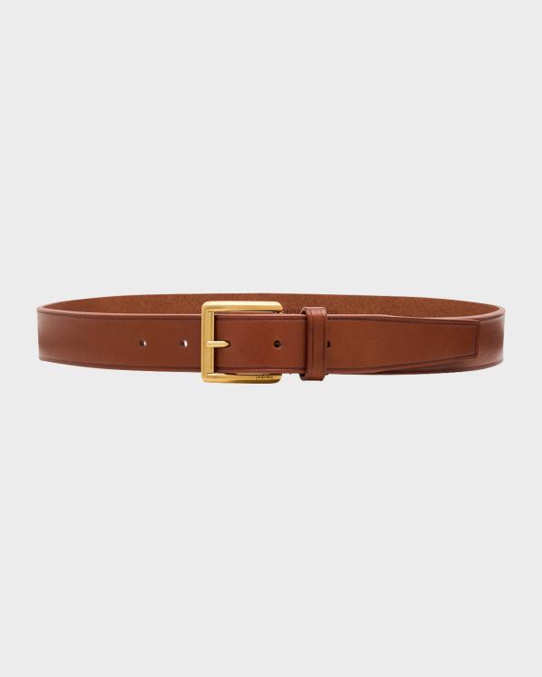 The Row Classic Pebbled Leather Belt | Neiman Marcus