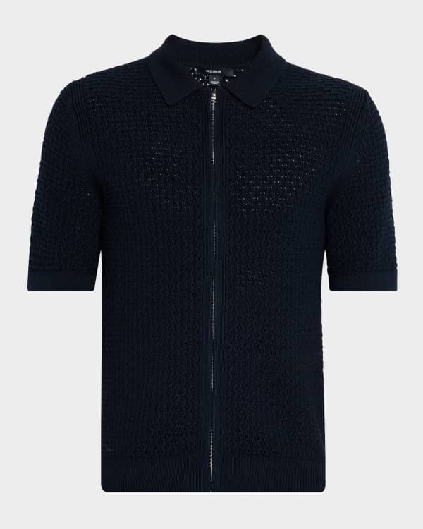 Fear of God Men's High-Neck Short-Sleeve Shirt | Neiman Marcus