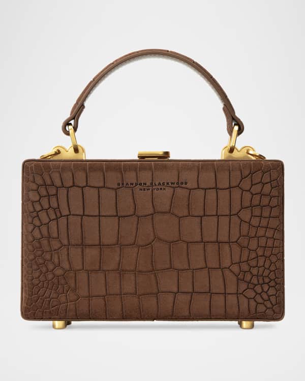 SIMONMILLER Can Can Metal Leather Top-Handle Bag | Neiman Marcus