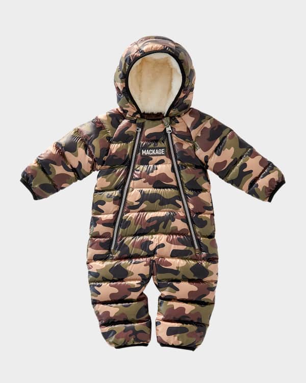 Kid's Bambi Recycled Quilted Snowsuit, Size 6M-24M 