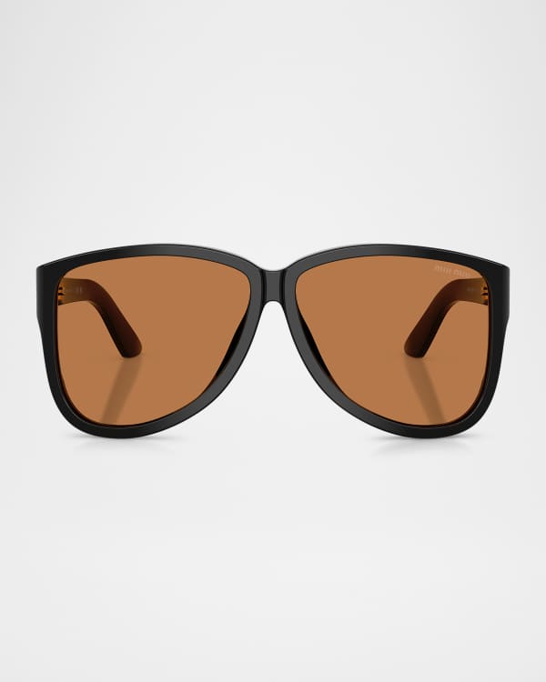 Miu Miu Metal Aviator Sunglasses | Neiman Marcus