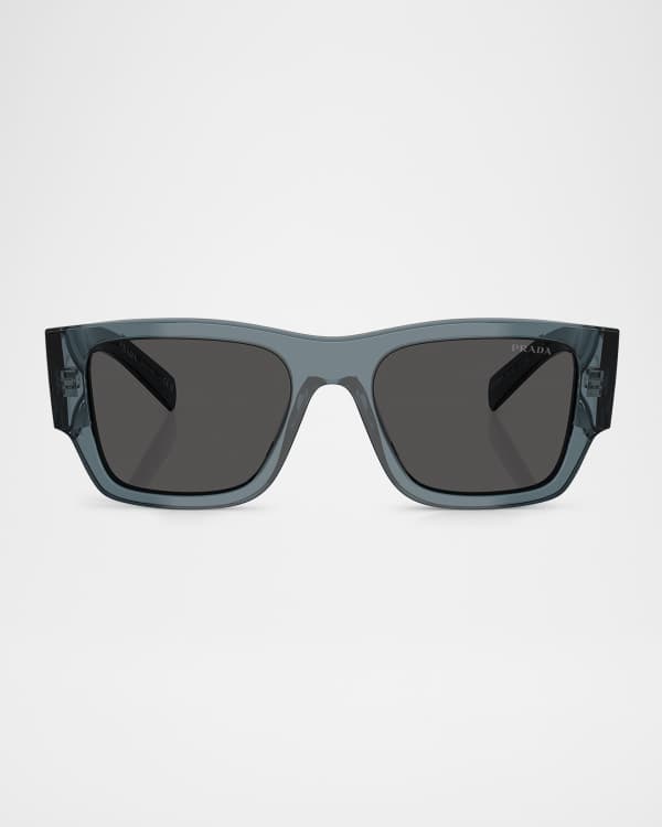 Prada Men's Acetate Rectangle Sunglasses | Neiman Marcus
