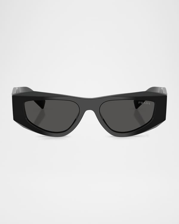 Prada Men's Acetate Rectangle Sunglasses | Neiman Marcus