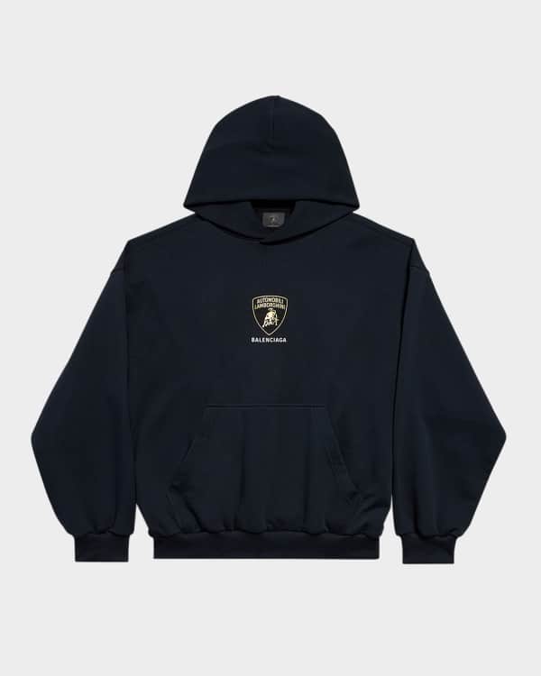 Palm Angels Men's Burning Monogram Hoodie | Neiman Marcus