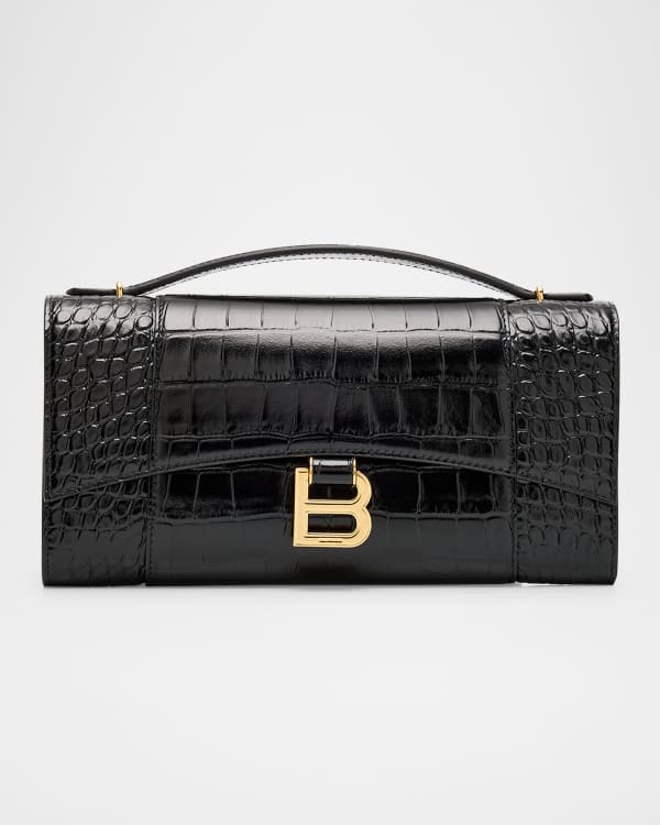 Balenciaga Hourglass XS Handbag Velvet Jersey | Neiman Marcus