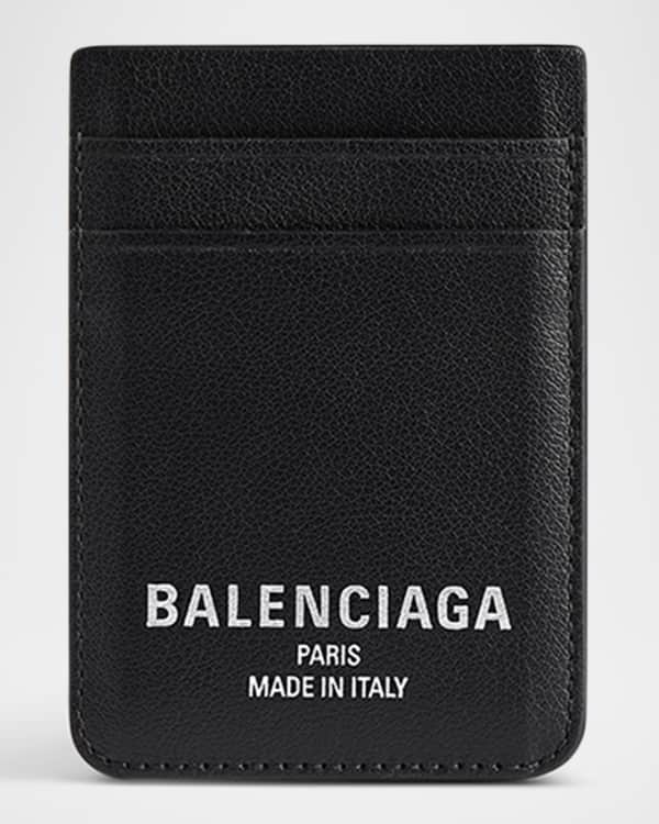 Balenciaga Men's Cash Long Coin Card Holder | Neiman Marcus