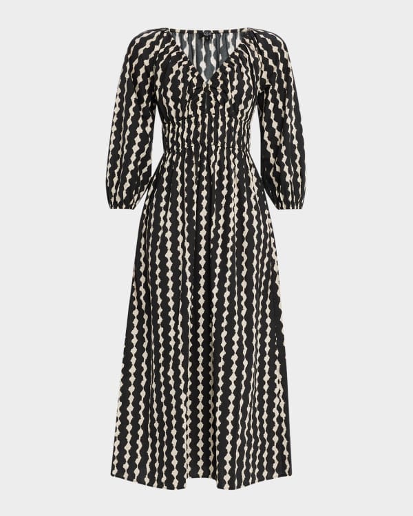 Rails Fawn Embroidered Midi Dress | Neiman Marcus