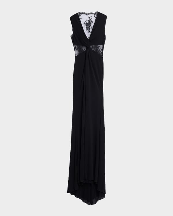 ワンピース Dries Van Noten Floor-Length Dress Dries Van Noten Deyon Draped One-Shoulder Gown with Ruffle