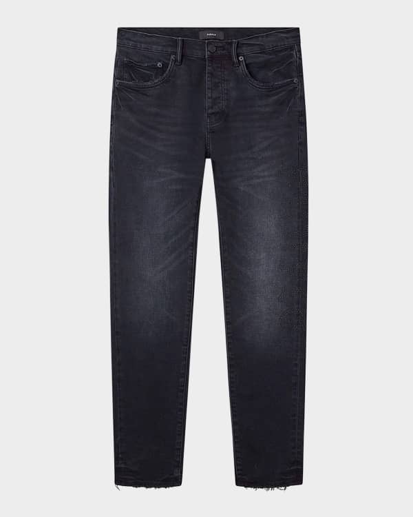 Amiri Men's Crystal Script Straight-Leg Jeans | Neiman Marcus