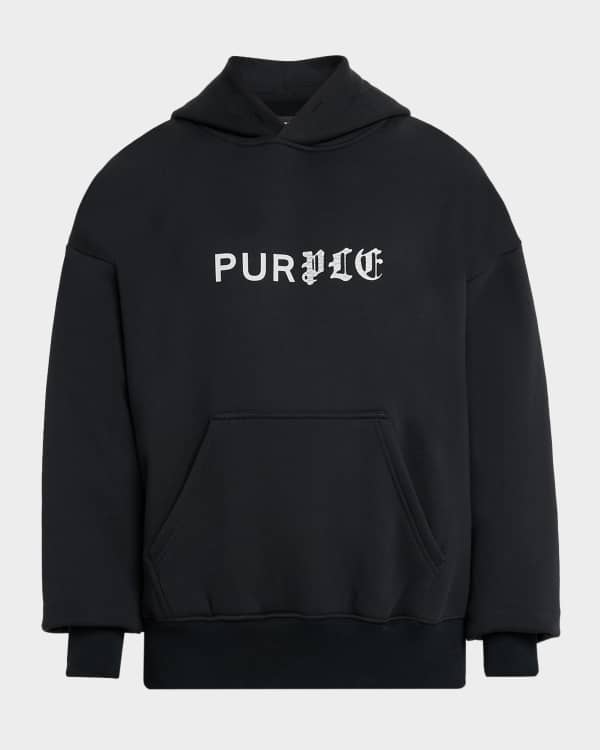 Men's Heavyweight Cotton Sleeve-Logo Hoodie