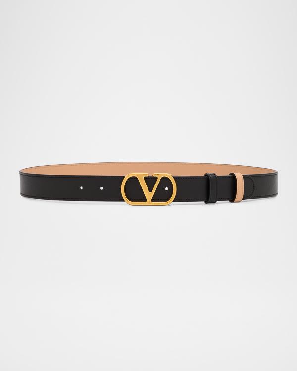 Balmain B-Logo Medium Leather Belt | Neiman Marcus display picture 3