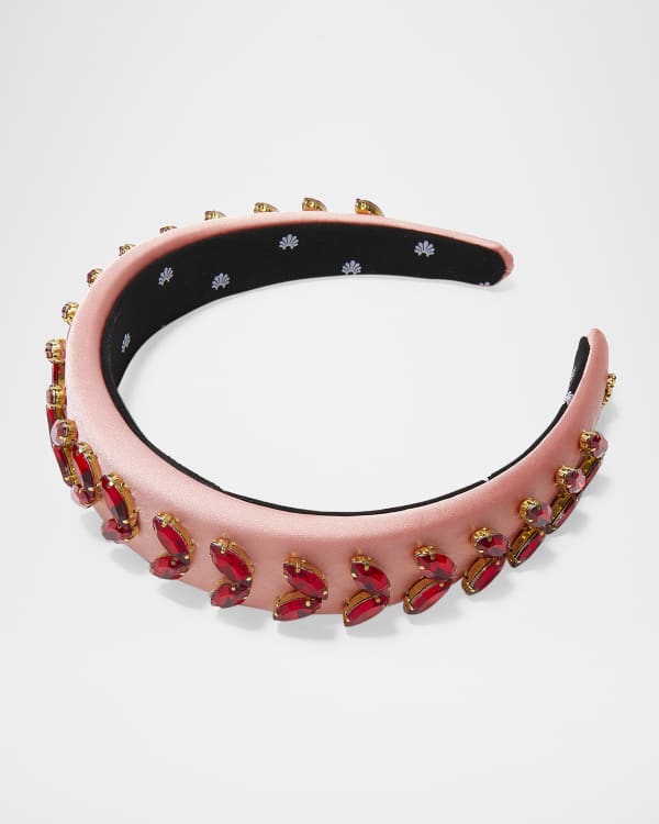 Tory Burch T Monogram Raffia Headband | Neiman Marcus