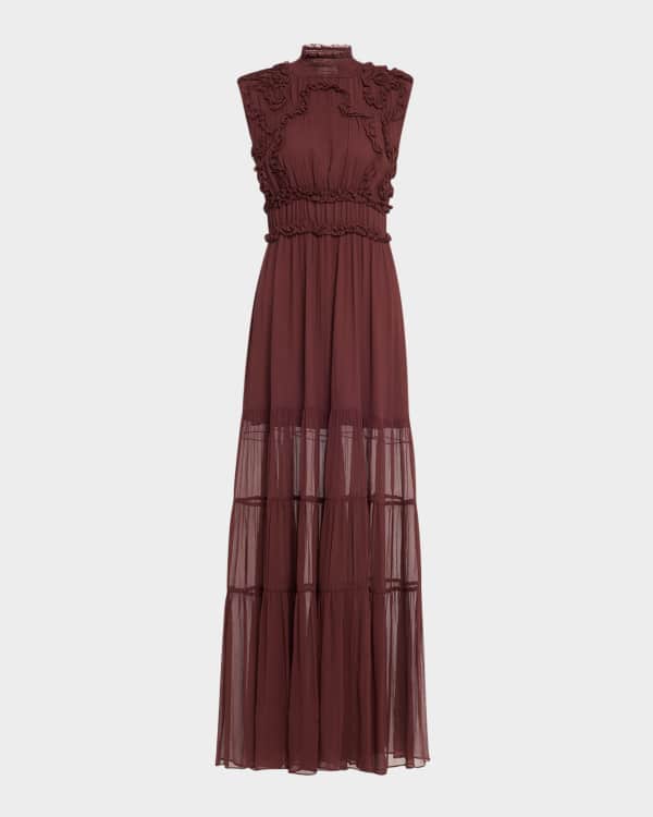 Ramy Brook Liliane Backless Sequin Halter Gown | Neiman Marcus
