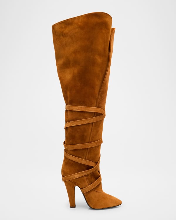 Les Mocassin Suede Mules
