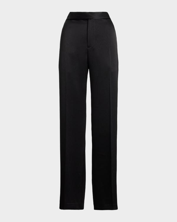Helmut Lang Minimalist Satin Pants | Neiman Marcus