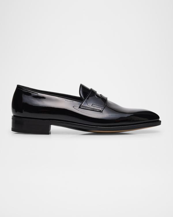Prada Men's Brushed Leather Derby Shoes | Neiman Marcus