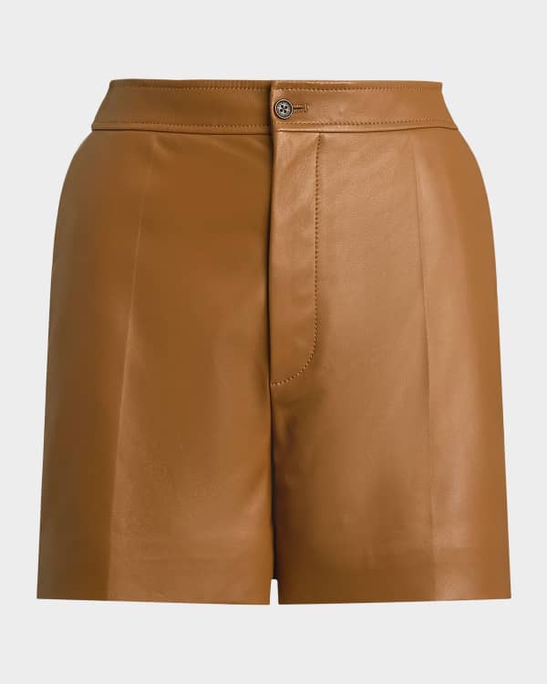 Valentino Garavani Metallic V Logo Jacquard Shorts | Neiman Marcus
