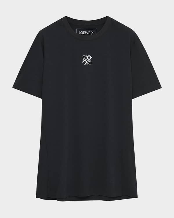 Loewe x Paula Ibiza Boxy Fit T-Shirt with Raffia Anagram