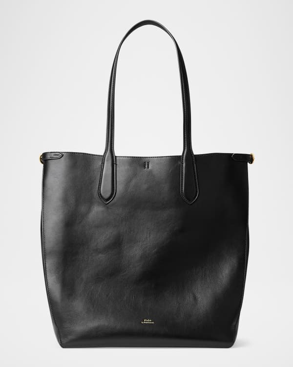 バッグ Lauren Ralph Lauren Black Leather Tote Lauren Ralph Lauren Small Pebbled Leather Tote