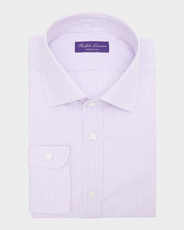Ralph Lauren Purple Label NM x RL French Cuff Linen Tuxedo Shirt