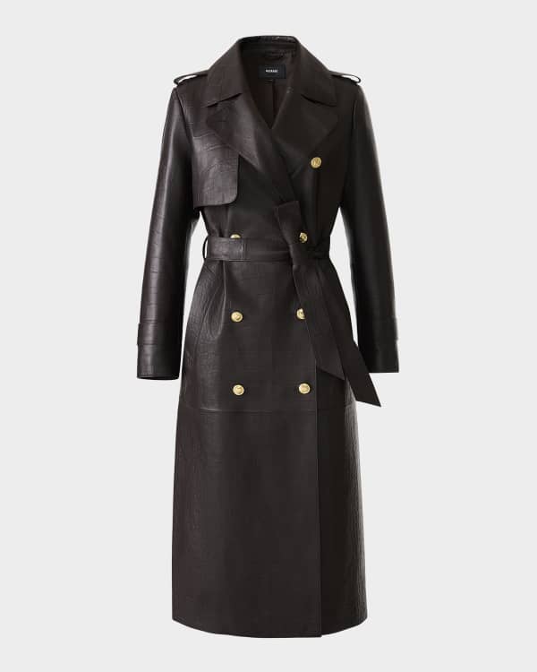 Mackage Adva Mid-Length Belted Trench Coat | Neiman Marcus