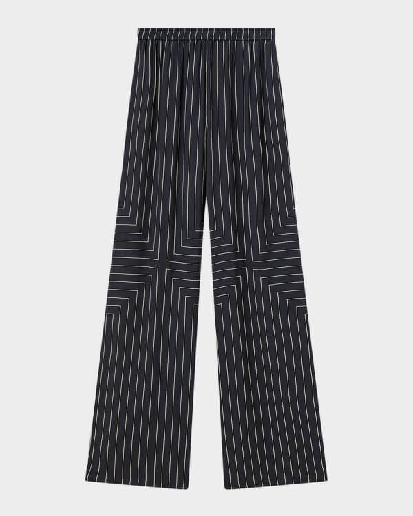 公式【1JINN STUDIO】 Utility Pleated Wide Pants 5色 Acne Studios - Printed denim trousers - Multi brown