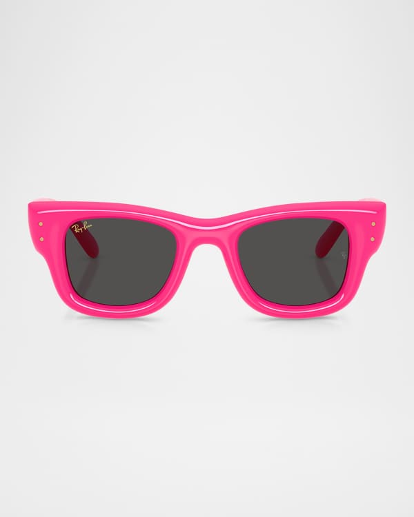 Marc Jacobs Logo Rectangle Acetate Sunglasses | Neiman Marcus