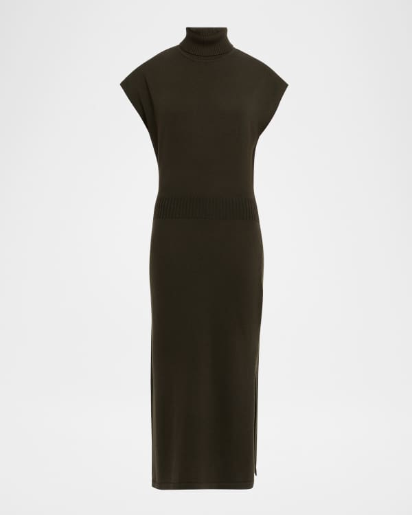 Ramy Brook Natalie Merino Turtleneck Midi Dress | Neiman Marcus