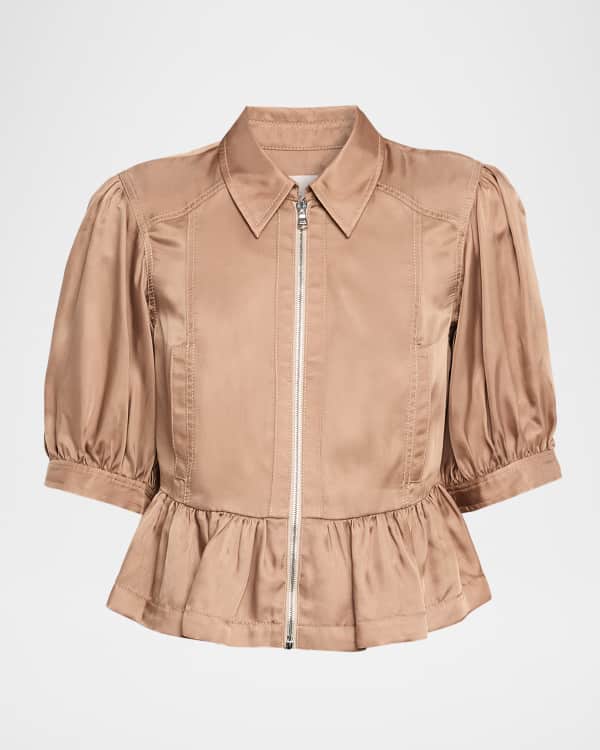 Cinq a Sept Julieta Puff-Sleeve Jacket | Neiman Marcus